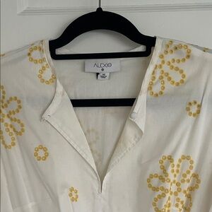 Alexis for Target White and Yellow Floral Dress XS
